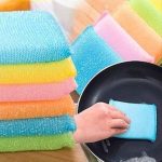 Soft Sponge Dish Washer Pad (8 pcs) Multicolor (New)
