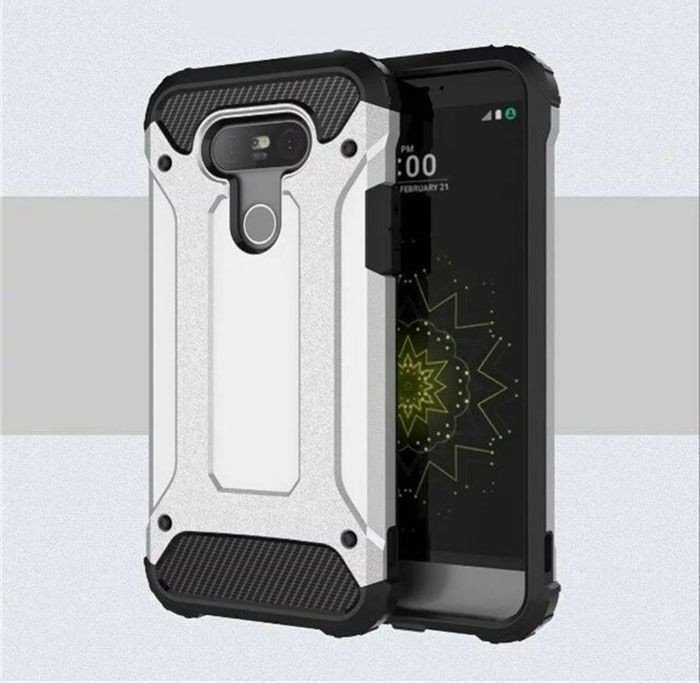 13838 LG G5 Phone Back Cover Case Hard PC Frame Case (New) - Image 1