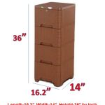 RFL Caino Closet 4 Drawer-Eagle Brown (New)