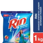 Rin Advanced Synthetic Laundry Detergent Powder 1kg (New)
