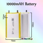 3.7V 10000mAh Lithium Polymer Rechargeable Lipo Battery For DIY High Capacity Power Bank, Laptop Cell Large Capacity Lithium li-ion Li-Po Li-polymer Replacement Rechargeable Battery (New)