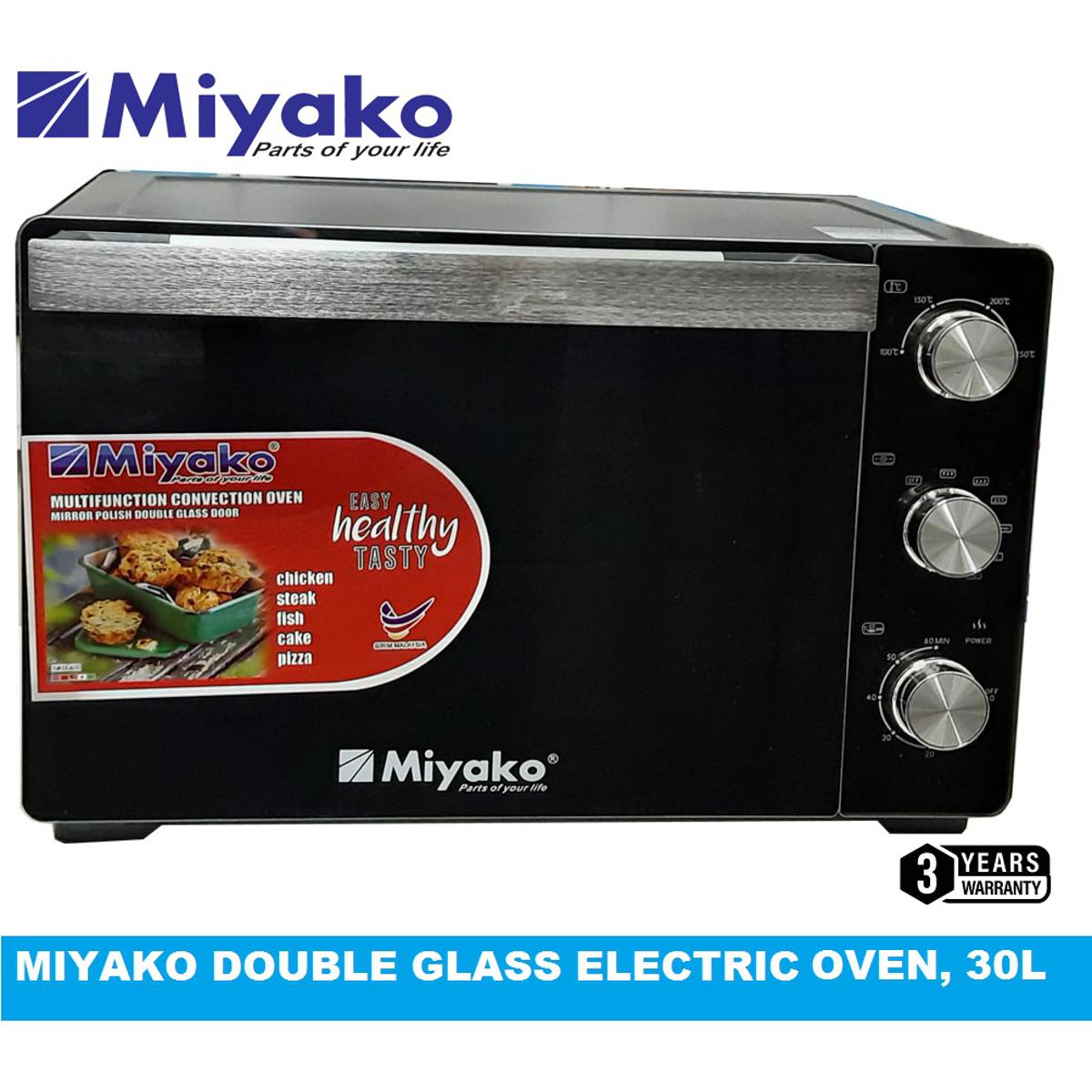 5e94e0a3e48d37b21a2d24d59c22bc3e Miyako MT 30DBL RCL Multifunction Double Glass Electric Oven 30 Liters (New) - Image 1