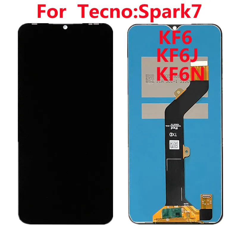 6-5-Original-For-Tecno-Spark-7-KF6j-LCD-Display-Touch-Screen-Digitizer-Assembly-Replacement-Parts Tecno Spark 7 Original Display BD (New) - Image 1