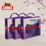 Pack of 3 Odonil Natural Air Freshener Block Lavender Meadows – 48g x 3 Hanger Model (New)