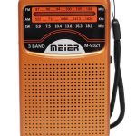 Meier M 9321 pocket Radio Portable 3 Band AM FM SW Rechargable (New)