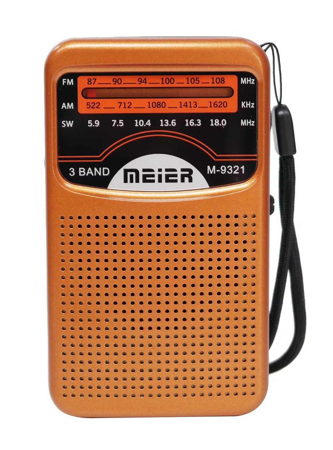 951c13e63b7ca6efeb566ea32c240c88 Meier M 9321 pocket Radio Portable 3 Band AM FM SW Rechargable (New) - Image 1