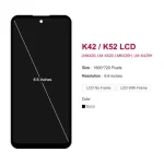 66'' Display LG K42 LMK420 LCD Screen Touch Display Digitizer With Frame Assembly LG K52 LMK520 LCD Replacement (New)