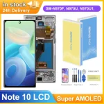 AMOLED Display Samsung Galaxy Note 10 N970F N970 N9700 LCD With Frame Touch Screen Digitizer Assembly Replacement (New)