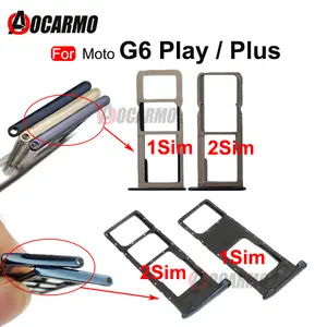 H022cd477d64d47fa98dc3b9c61cf8deaC_300x300q75 Motorola Moto G6 Plus G6+ XT1926 G6 Play Single Dual SIM Card Socket Slot Adapter SimTray Replacement Parts (New) - Image 1