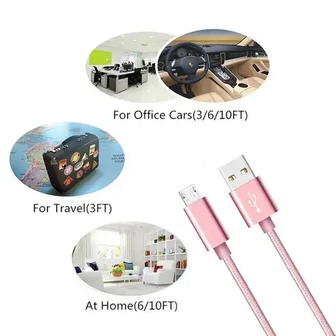 H6e9af9067a0c47c59711703ec6805d2eM_480x480q75 Original Micro USB Cable Nylon Fast Charger USB Type C Data Cable Samsung Xiaomi LG roid Micro USB Mobile Phone Cables (New) - Image 1