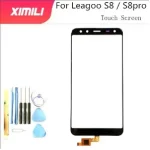 5.72 inch 100% tested Leagoo S8 Touch Screen Mobile Phone Front Glass Touch Sreen Digitizer Panel With Free Tools (New)