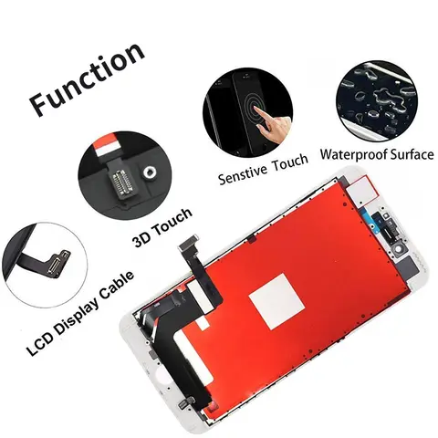 Hc8b7d03b9b4a47e78a43687b0354bfd6b_480x480q75 Incell Screen Display iPhone 7 8 Plus LCD Display Touch Screen Digitizer Replace Parts with Repair Tools Screen Protector (New) - Image 1