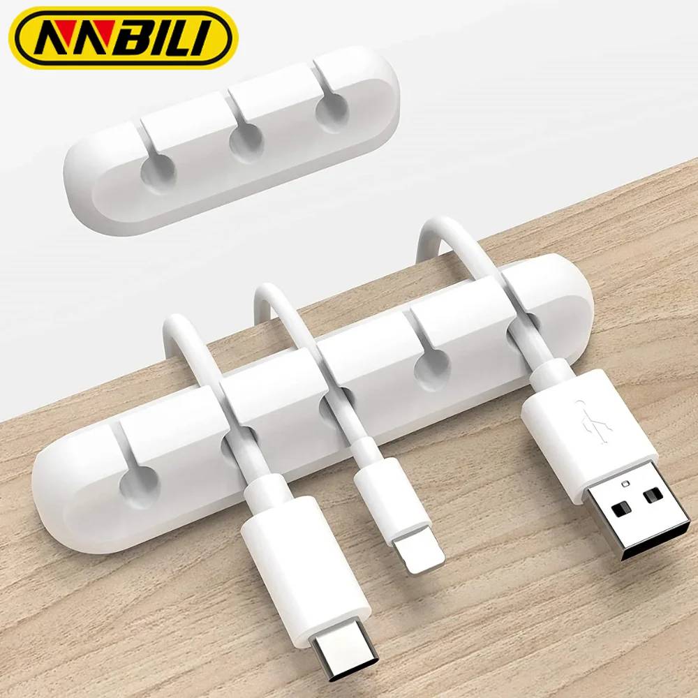 NNBILI-Cable-Holder-Clips-Cable-Organizer-Silicone-USB-Cable-Winder NNBILI Cable Holder Clips Cable Organizer Silicone USB Cable Winder (New) - Image 1