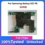 128G Samsung Galaxy S21 FE G990B G990U Motherboard Unlocked 5G Mainboard Chips 100% Tested Plate Galaxy S21 FE (New)