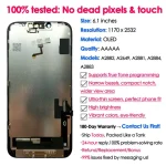 180daysWarranty GX OLED iPhone 14 Screen Replacement Display Touch Digitizer Assembly LCD Repair Kit Wholesale True Tone (New)