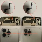 100% Working Power Flash Flex Cable iPhone 11 like 13Pro 14Pro 15Pro11 to 16 Switch Parts Replacement Small & Big Camera (New)