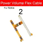 Volume&Power Side Button Nokia 1 2 21 22 3 31 32 42 5 51 X2 X3 X5 XL Plus On Off Power Volume Control Flex Cable Parts (New)