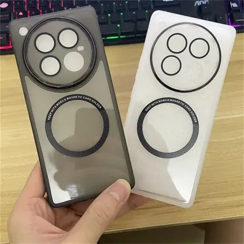 S03341615a6f0417a85e82005f1377aa6k_480x480q75 Magnetic Case Infinix Zero 40 5G Case Soft Silicone Clear MagSafe Cover Infinix Zero40 Camera Protection Shell Bumper (New) - Image 1