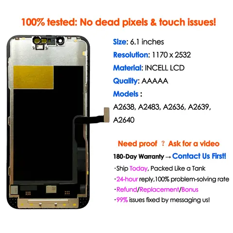 S034224a77ba14ad39cac58f5de361926x_480x480q75 High-Quality Incell iPhone 13 pro LCD Display Replacement Touch Screen Digitizer Assembly Repair Part Device (New) - Image 1