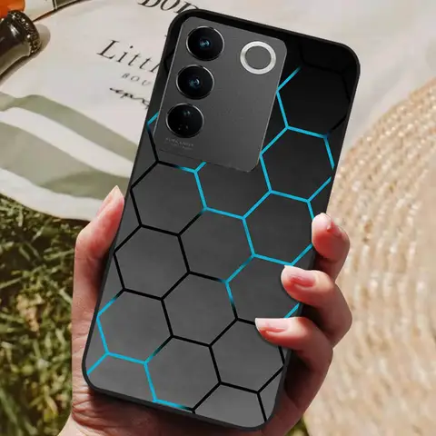 S03e5972f71f84a2cb1d51842442bfe2cz_480x480q75 Vivo V27 Pro Case V2230 Soft Silicone Cover Black Bumper TPU Vivo V27 V 27 Pro Phone Cases Vivo V27Pro Back Covers (New) - Image 1