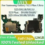 Samsung Galaxy S23 S911U S911B S23 Ultra S918U S918B S23 Plus S916B S916U OK Main Logic Board Plate 100%Unlocked Motherboard (New)
