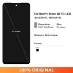 65'' Display pantalla Xiaomi Redmi Note 10 5G Lcd Display Digital Touch Screen Assembly with Frame Redmi Note 10 5G (New)