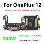 For OnePlus 13 12 1+12 13 Fast USB Type-C 3.2 Charging Dock Port Mic Microphone Connector Board Flex Cable Repair Parts (New)