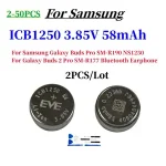2 50 Lot ICB1250 3.85V 58mAh Battery Samsung Galaxy Buds Pro SM R190 NS1250 Galaxy Buds 2 Pro SM R177 Bluetooth Earphone (New)