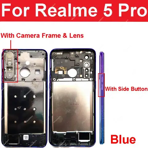 S0d5a970e7b3a4708b7ba7afad5d009473_480x480q75 For Realme 5 6 7 Pro Middle Frame Housing Middle Frame Holder Cover Side Button Parts (New) - Image 1