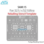 Amaoe BGA Reballing Stencil For Samsung All Galaxy series A full range Exynos Snapdragon CPU Power Charger RF IC Tin Net Repair (New)