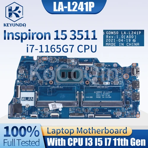 S0e24703e4a2d42cb985e7eb860f81d91r_500x500 LA-L241P Dell Inspiron 15 3511 Notebook Mainboard 0818KM 06F315 05PD08 08H85W (New) - Image 1