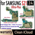 512G 256G 128G Mainbaord Samsung Galaxy S21 Ultra G998B G998U S21 G990F G991B G991U S21 Plus G996B G996U Motherboard Android (New)
