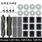 Dreame L40 Ultra / X40 Ultra Robot Vacuum Accessories Dust Bags Mop Main Side Brushes Cloths HEPA Filters Spare Parts Bangladesh