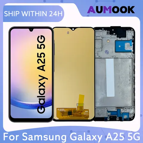 S0ffd3e91494d430aaec7b6c74d9fbbf9q_480x480q75 LCD Display Samsung Galaxy A25 5G A256 LCD Touch Screen Digitizer Assembly A256E A256B A256U Display Screen Repair Parts (New) - Image 1