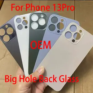 S110b1b3348fc464fb46f34f58a28823dL_300x300q75 Big Hole Back Glass Cover iPhone 13Pro Replacement Parts With Free GiftsTweezers+Engraving Knife+Alcohol Pad+Back Glue+Tool (New) - Image 1