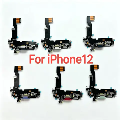 S12993516ac5f4ebeb710ffc5efaf7d0dx_480x480q75 Original Charging Dock Connector Flex Cable iphone 12 12Pro 12 Pro Max 12ProMax USB Charger Port Replacement Repair Parts (New) - Image 1