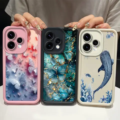 S17ae412f722b4ab889bf8c8644650895b_480x480q75 Phone Case OPPO Reno15 5G Reno15C 5G Anti-scratch Soft Cover OPPO Reno15 F FS 5G Lucky Fashion Butterfly Pattern Case (New) - Image 1