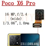 Front Rear Camera Xiaomi Poco X6 Pro 2311DRK48G Frontal Selfie Wide Back Facing Main Camera Module Flex Cable Replacement (New)