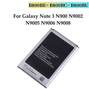 S1d1bd532d7d24468847e557e20e9df3dL_300x300 1 2/Lot BackShell Battery B800BE B800BC B800BU Samsung Galaxy Note 3 N900 N9002 N9005 N9006 N9008 Replacement Battery (New) - Image 1