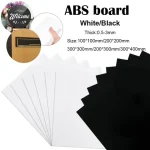 1pc White Black ABS Plastic Plate Model Sheet DIY Model Material Parts Thickness 05mm 1mm 15mm 2mm 3mm (New)