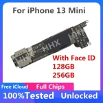 Fully Tested Authentic Motherboard For iPhone 13 Mini Unlocked Mainboard With Face ID Clean ICloud ON SALE OS Update (New)