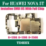 Original Unlocked Motherboard For Huawei Nova 5t Global Version YAL-L21 Mainboard Flex Cable with Full Chips Logic board Working Bangladesh