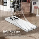 Xiaomi POCO M8 5G  M8 Pro 5G Transparent Clear Soft TPU AirBag Protector Phone Case Cover (New)