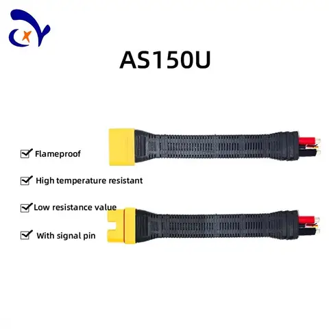 S25634d0e43604b0b89475ee4f4748750r_480x480q75 1PCS AMASS AS150U Long Wrap Rubber New Anti-Flash With Signal Pin Waterproof Ring Plug Silicone Wire Protection Cover (New) - Image 1