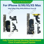 100%Working Mainboard For iPhone X/XR/XS Max With Face ID Fully Tested Cleaned iCloud And Unlocked Motherboard Fast Shipping (New)