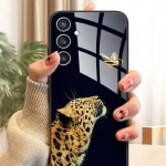 Samsung Galaxy S24 FE Case S24 Plus New Fashion Tempered Glass Case Painted Silicone Cover Samsung S24 Ultra S 24 S24+ (New)