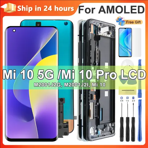 S29cc6e68b94949b48b5cd805e3e4b5fbz_480x480q75 AMOLED Xiaomi Mi 10 5G LCD Display with Frame Touch Screen Digiziter Assembly Xiaomi Mi 10 Pro 5G Display Replacement (New) - Image 1