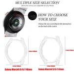 Galaxy Watch 4 5 6 40mm 44mm Cover Samsung Galaxy Watch5 Pro 45mm Protection Case Plastic Coverage Protector Bumper no glass (New)