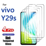 1-4PCS Screen Protector Vivo Y29s Y29 29s Y 29 S Tempered Glass Crystal High Aluminum Anti Scratch Case Friendly Fingerprint (New)