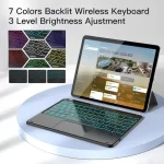 Backlit Keyboard IPad 11th 2025 11 Inch A16 Air 13 Air11 M3 2025 Pro 11 Touch Keyboard Galaxy Tab S10 Bluetooth Keyboard (New)